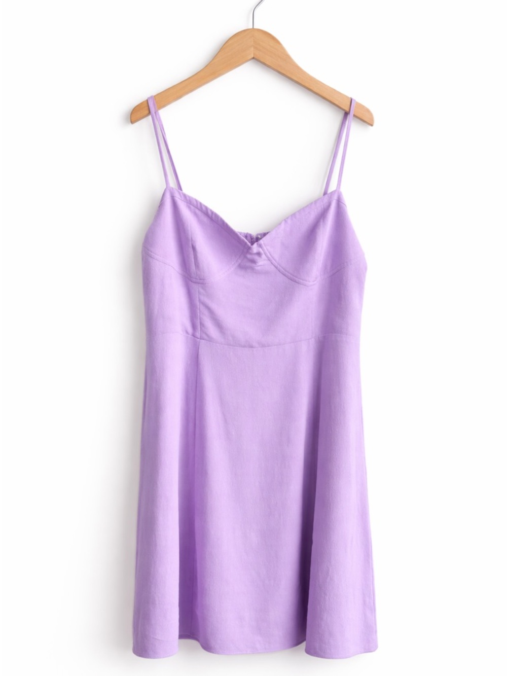 Aritzia Lilac Spaghetti Strap Mini Dress